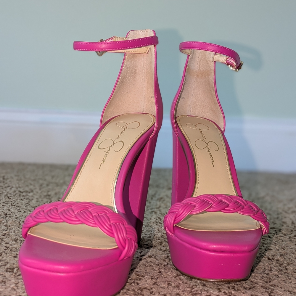 Jessica Simpson Pink Platform Sandals